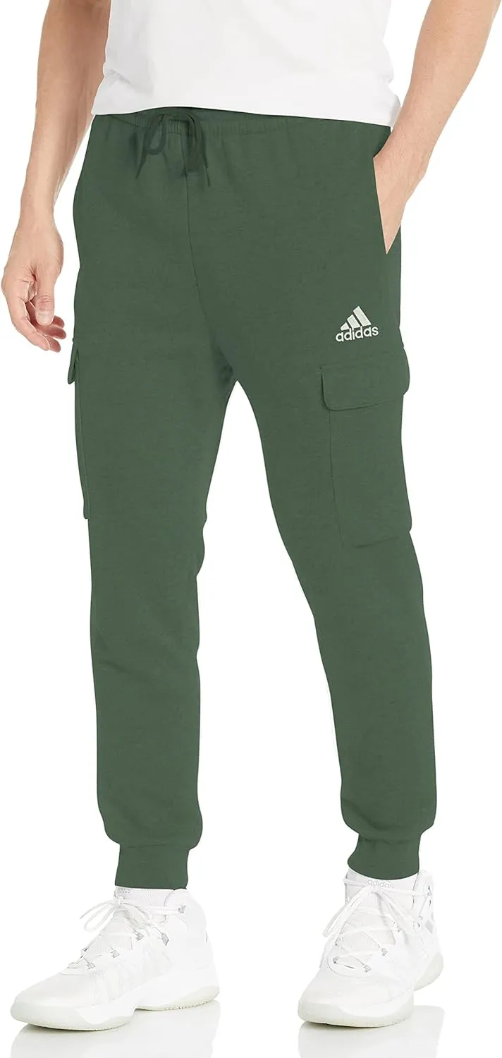 adidas Men's Essentials Fleece Regular Tapered Cargo Pants