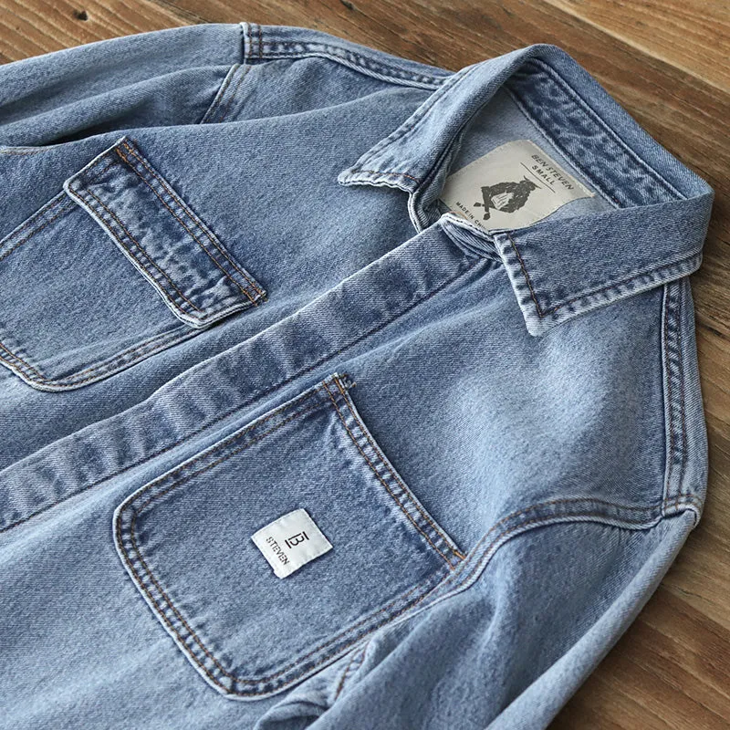 American Retro Heavy Denim Jacket