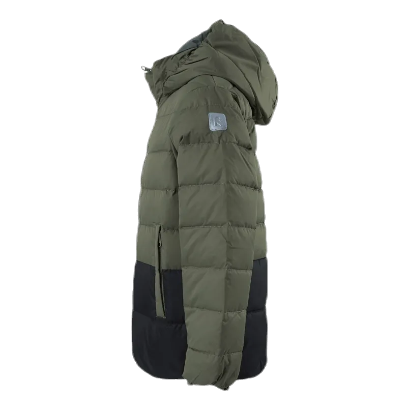 Amund Down Jacket Green/Grey
