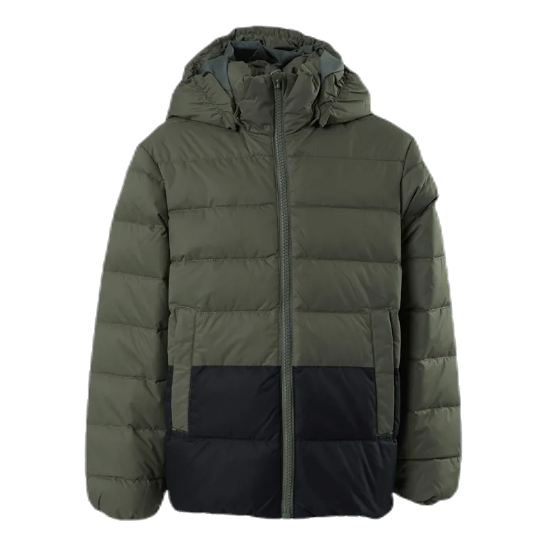 Amund Down Jacket Green/Grey