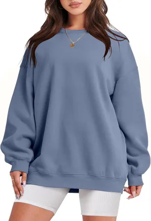 ANRABESS Oversized Sweatshirt for Women Crewneck Y2K Hoodies Fleece Casual Comfy Pullover Top Fall Outfits Clothes 2025