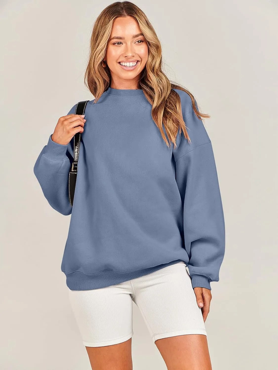 ANRABESS Oversized Sweatshirt for Women Crewneck Y2K Hoodies Fleece Casual Comfy Pullover Top Fall Outfits Clothes 2025