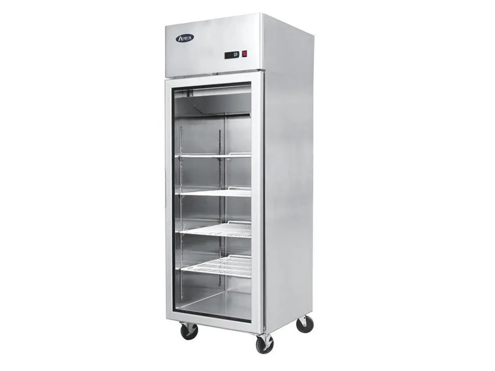 Atosa YCF9407GR 410 Ltr Slimline Single Glass Door Display Freezer