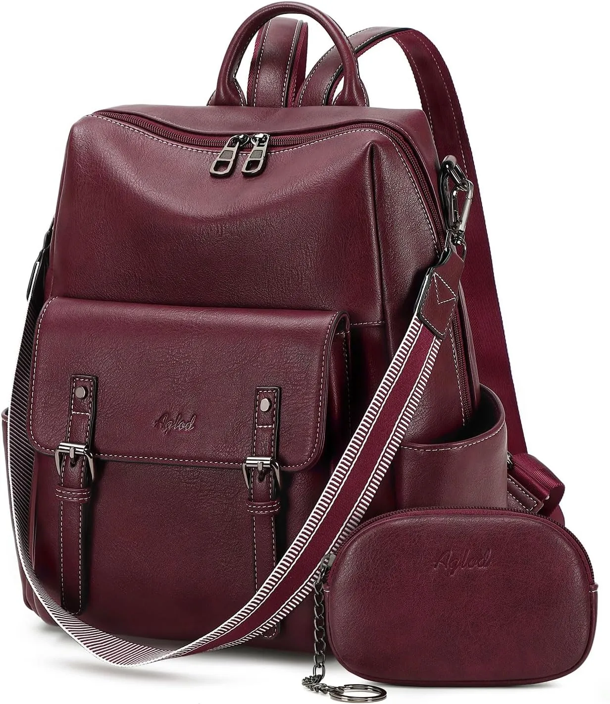 Backpack Purse for Women PU Leather Back Packs Designer Ladies Shoulder Bag Fashion Faux Work Travel Handbags