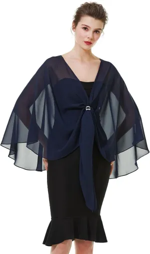 BEAUTELICATE Shawls Wraps Scarf Chiffon For Women Bridal Wedding Evening Dresses