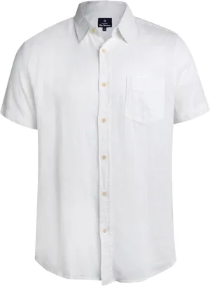 Ben Sherman Men's Linen Shirt - Regular Fit Short Sleeve Button Down Woven Linen Shirt (S-XL)
