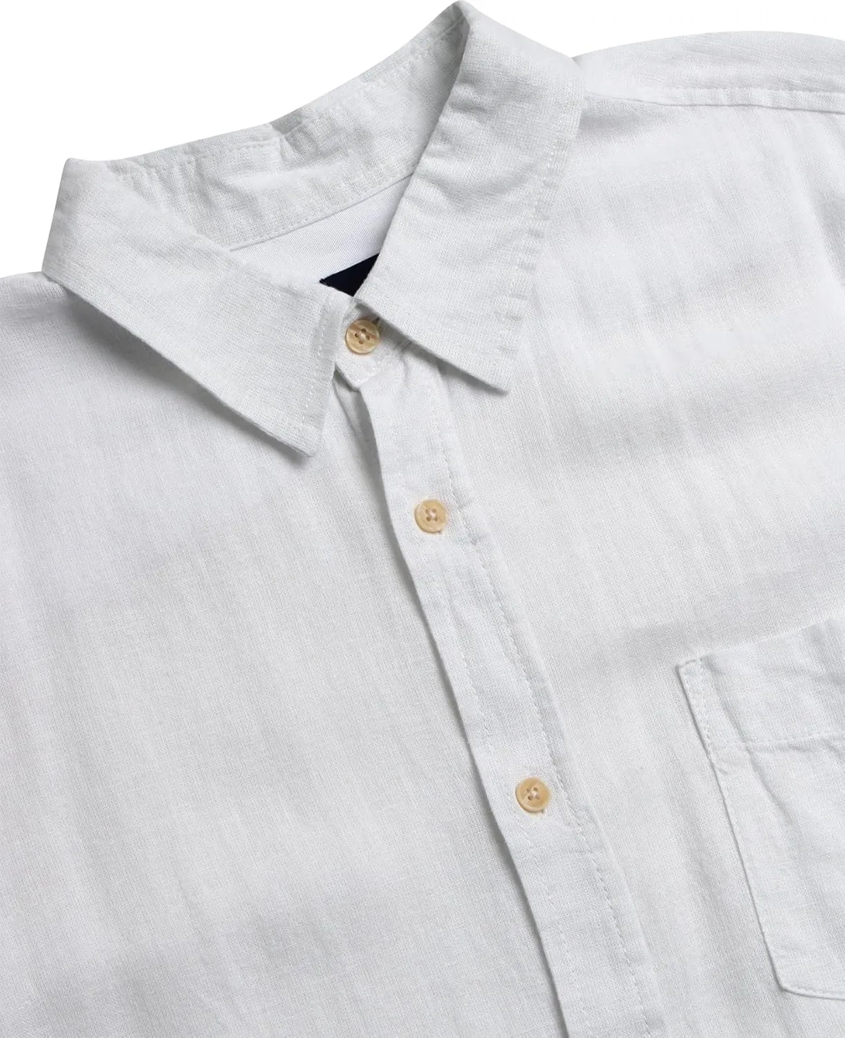 Ben Sherman Men's Linen Shirt - Regular Fit Short Sleeve Button Down Woven Linen Shirt (S-XL)