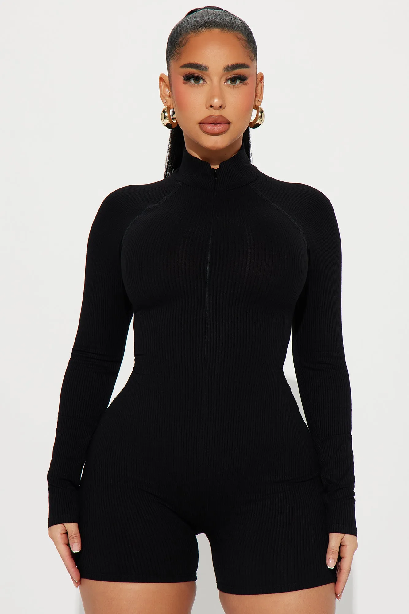 Bethany Snatched Romper - Black