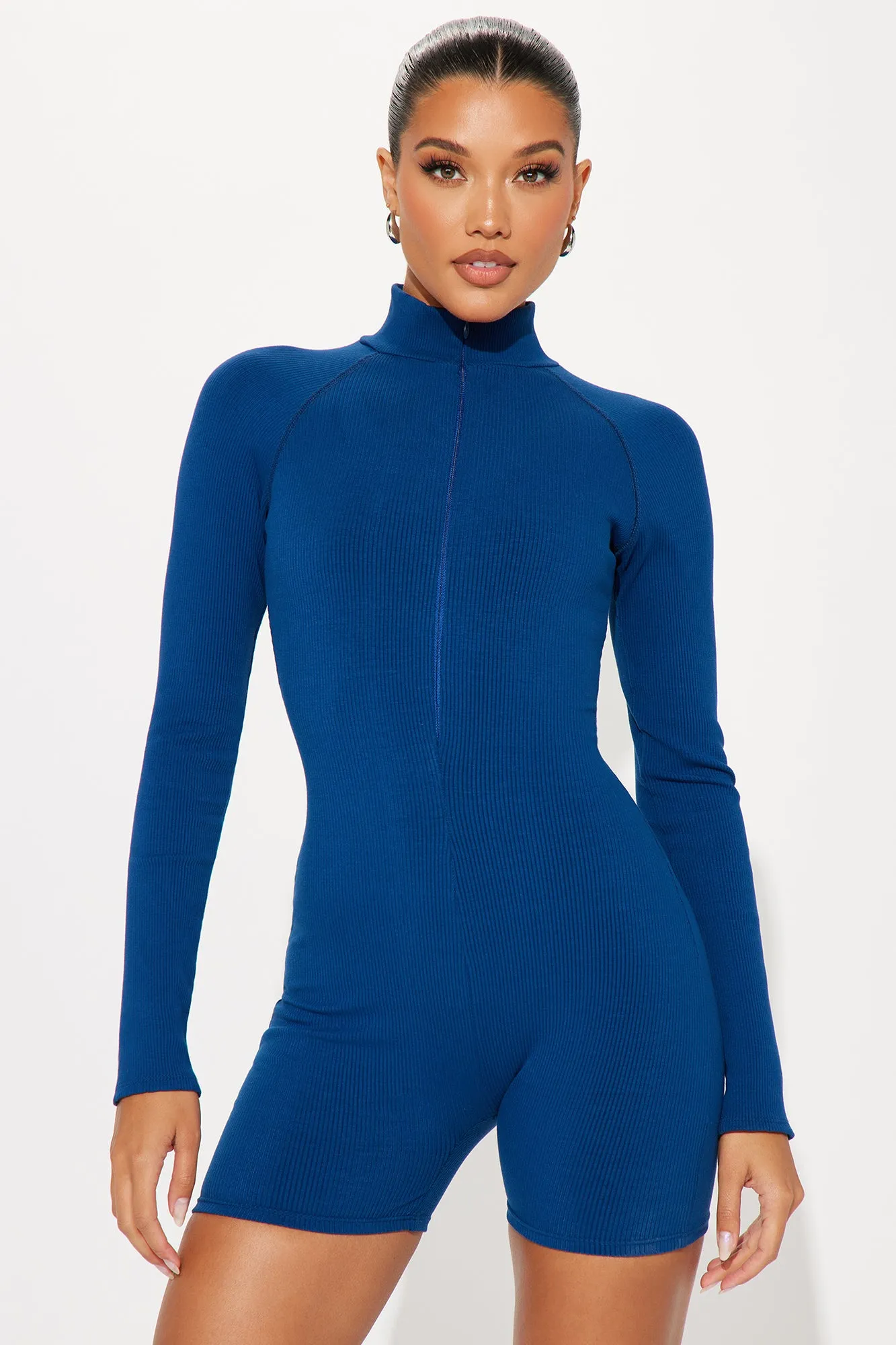 Bethany Snatched Romper - Navy
