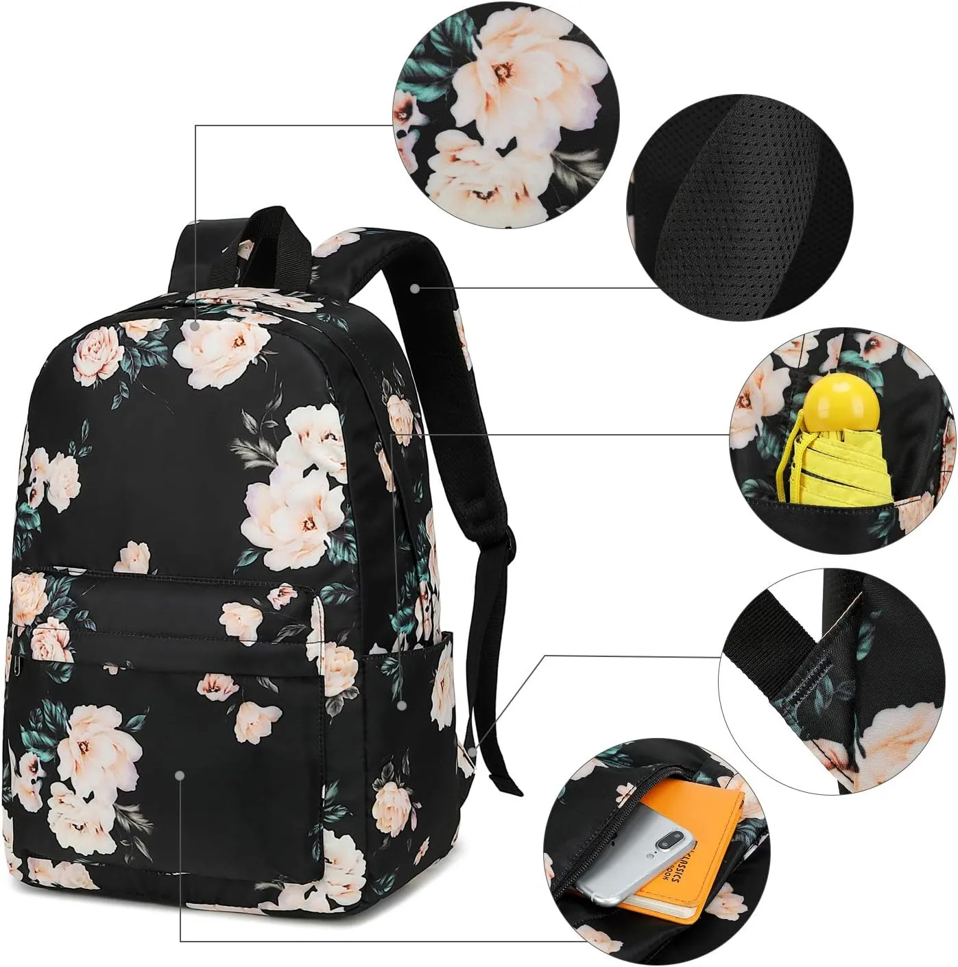Bluboon Backpack for School Kids Backpack Girls Bookbag Laptop Backpack Gifts for Women