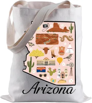 BLUPARK Arizona Lover Tote Bag Arizona Souvenir Gift Arizona Travel Shopping Bag Gift From Arizona