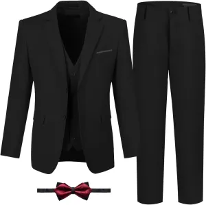 Boys Suits Formal Tuxedo Suits for Boys Wedding Easter Outfits Kids Suit Dress Jacket Vest Pants Tie Set