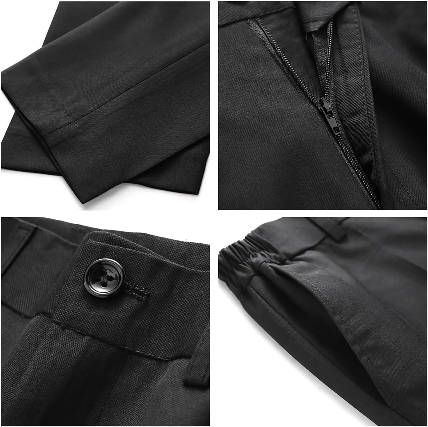 Boys Vest Suits 2 Piece Outfit Tuxedo Set for Kids Size 4-14 Formal Suit for Boys with Vest and Pants Set Slim