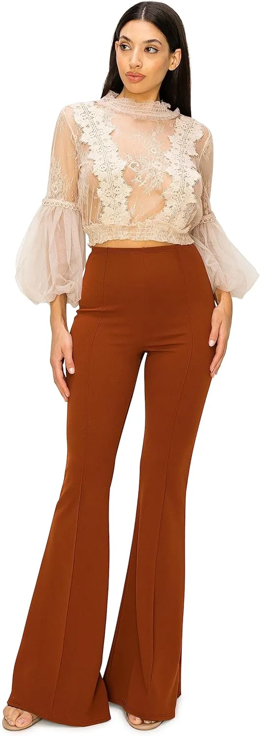 Cemi Ceri Women's High Waist Flare Pants
