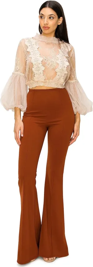 Cemi Ceri Women's High Waist Flare Pants