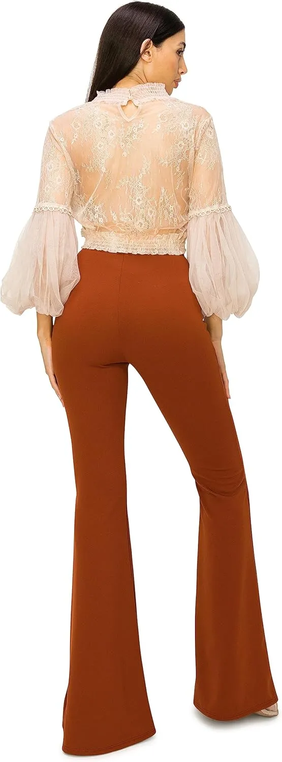 Cemi Ceri Women's High Waist Flare Pants