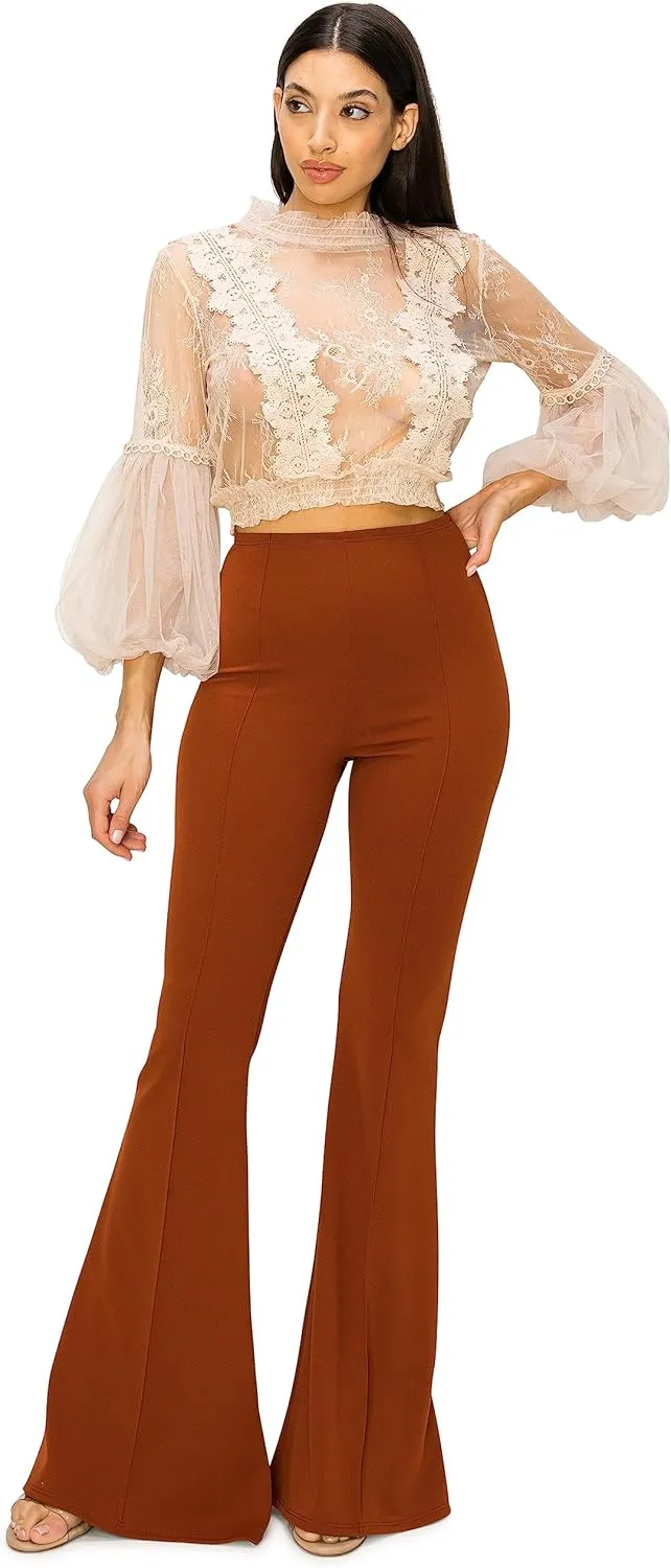 Cemi Ceri Women's High Waist Flare Pants