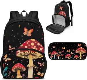 Corgi Dog Backpack for School Kids Back Pack Boys Pencil Case for Girls Bookbag Set Cooler Backpack Insulated Lunch Box Bag Kawaii Backpack for Kindergarten Preschool Elementary School Child