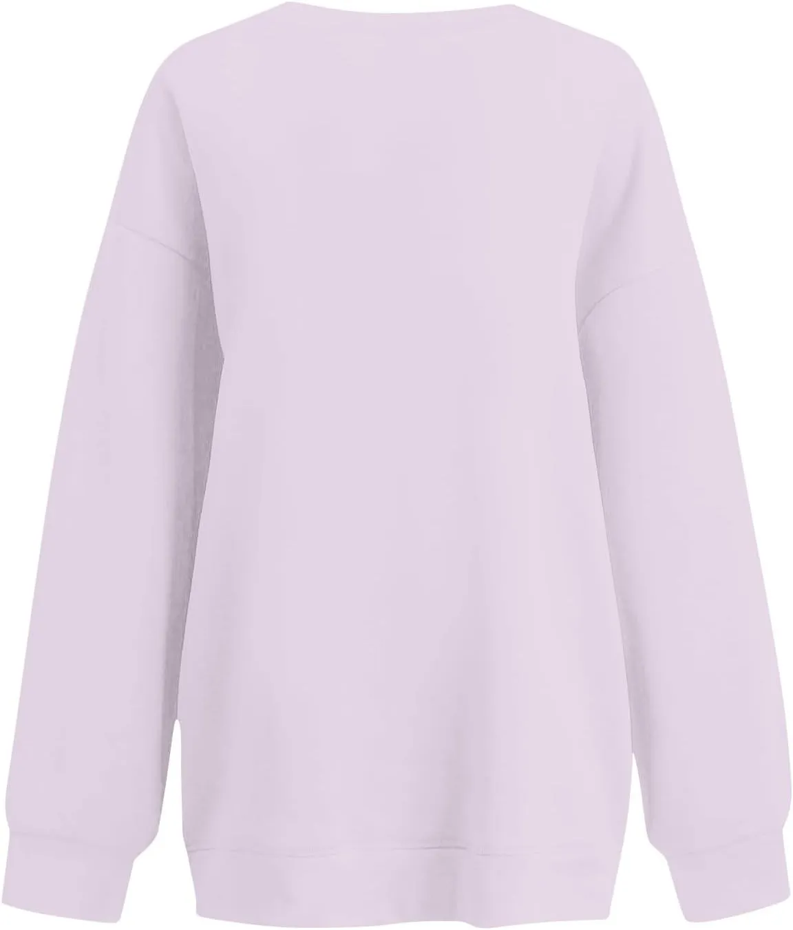 Crewneck Sweatshirts Women Preppy Fleece Plain Oversized Hoodie Trendy Aesthetic Hoodies Winter Crew Neck Sweatshirt