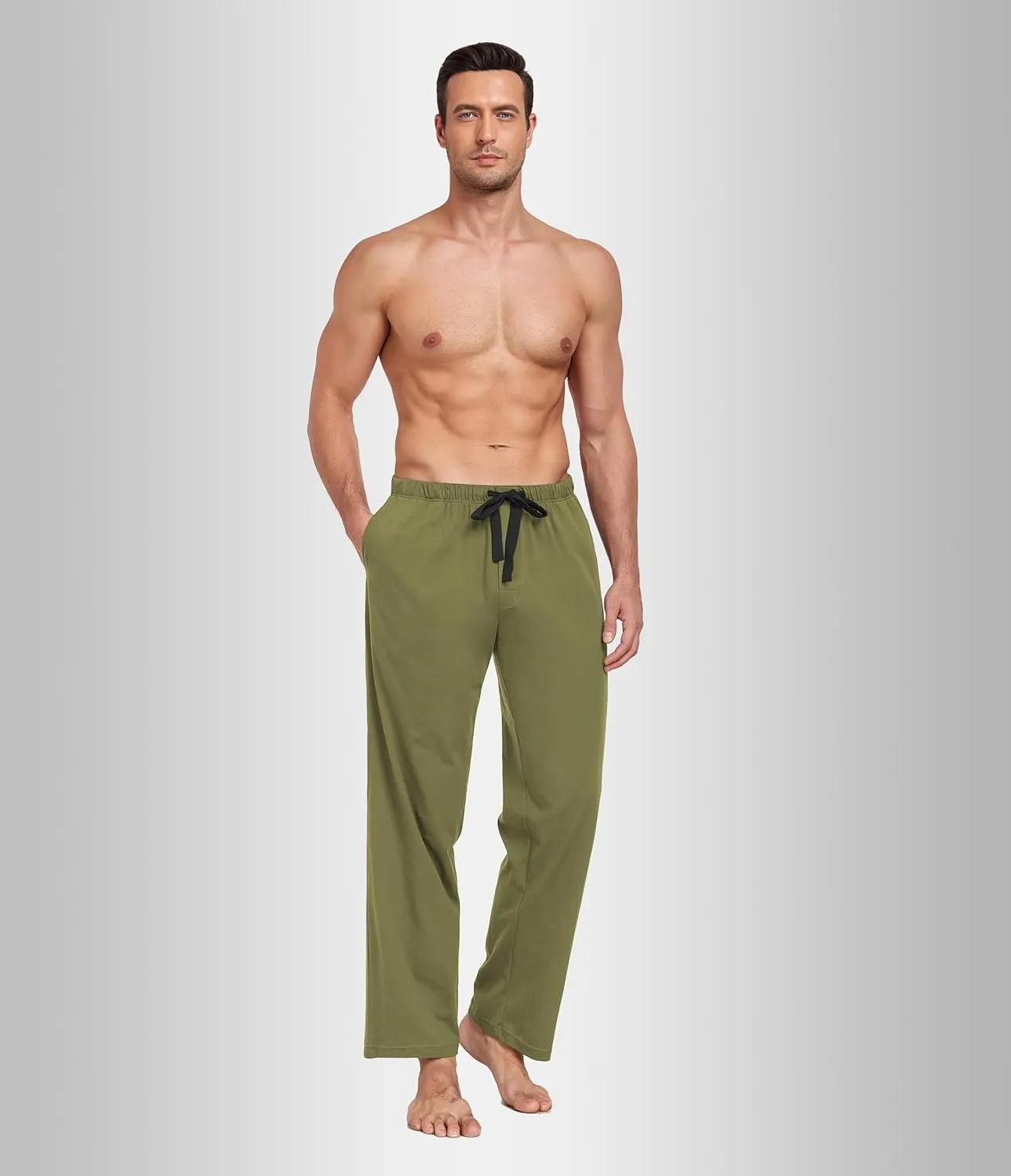 EA'S SECRET Men's Pajama Pants Lightweight Rayon Made From Bamboo Pants for Mens Summer Lounge Sweatpants with Pockets