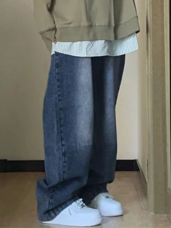 EMMIOL Wide Leg Jeans for Women - Low Waist Baggy Loose Boyfriends Denim Pants - Y2K 90S Style