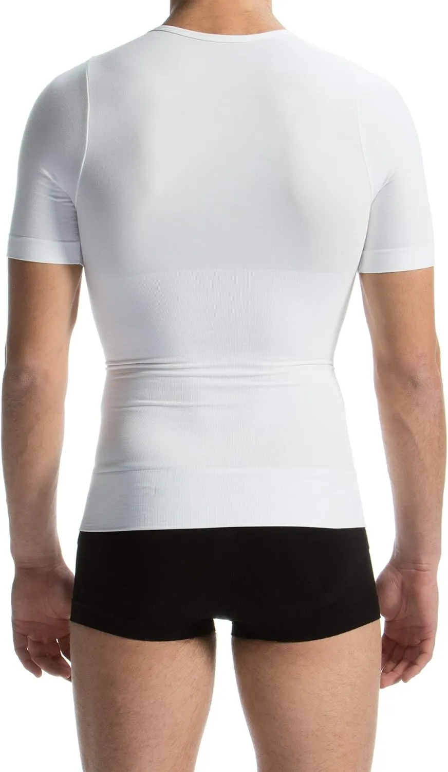 Farmacell Short Sleeve Compression Shirt Men Made in Italy - Seamless Shapewear Tummy Control - T Shirt Body Shaper - 419