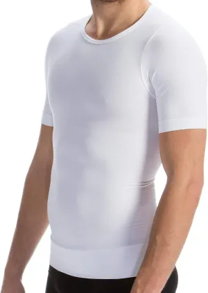 Farmacell Short Sleeve Compression Shirt Men Made in Italy - Seamless Shapewear Tummy Control - T Shirt Body Shaper - 419