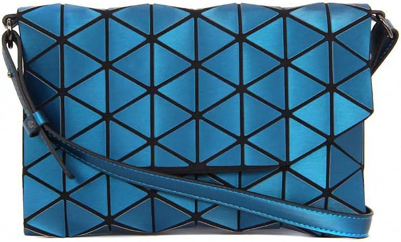 Geometric Lattice Top-handle Handbag for Women Matte Tote Purse Handbags Geometry Shoulder Bag