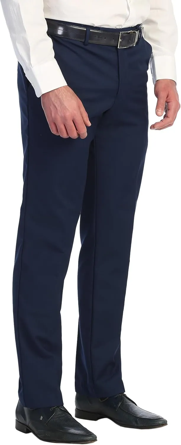 Gioberti Men's Hidden Expandable Waist Dress Pants