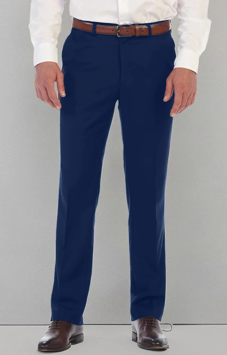 Gioberti Men's Hidden Expandable Waist Dress Pants