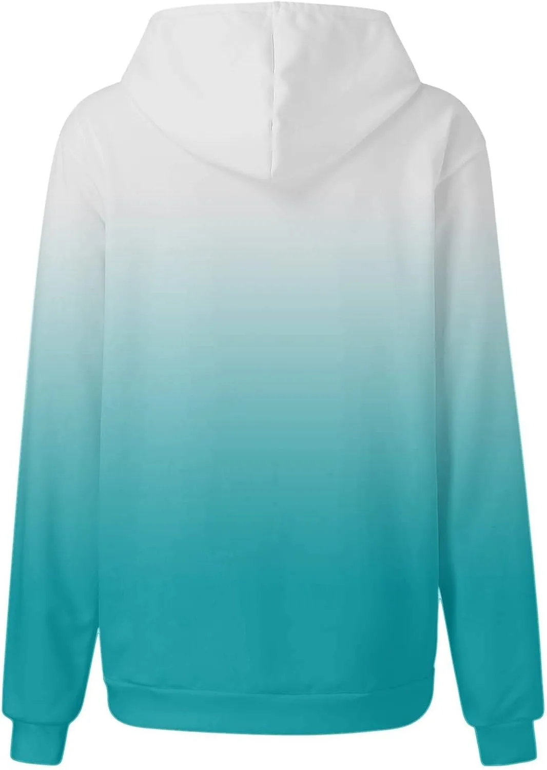 Gradient Oversized Sweatshirts for Women Loose Fit Casual Y2k Hoodies Long Sleeve Hooded Sweatshirt Trendy Pullover