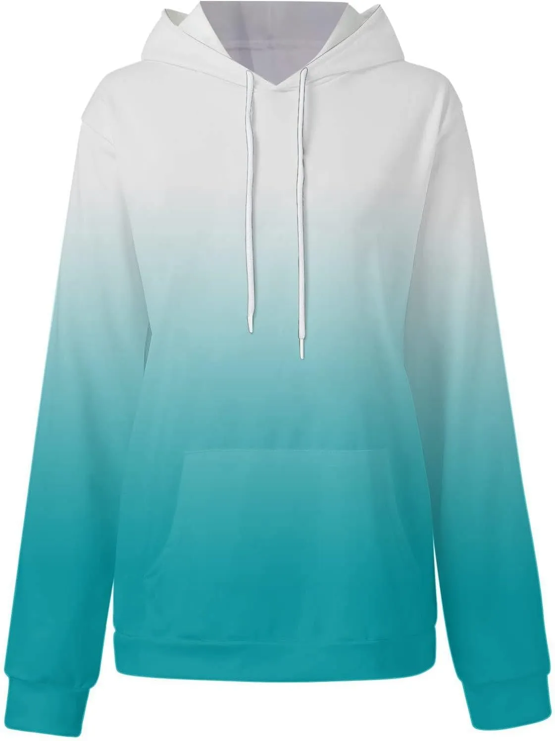 Gradient Oversized Sweatshirts for Women Loose Fit Casual Y2k Hoodies Long Sleeve Hooded Sweatshirt Trendy Pullover