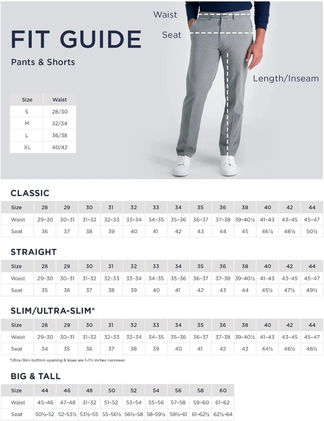 Haggar Men's The Active Series Big and Tall Straight Fit Stretch Pants