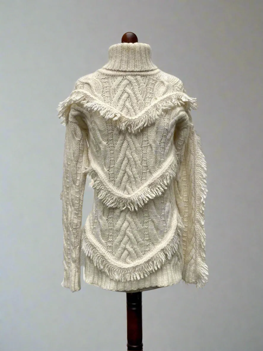 HAYLEY MENZIES Fringe Jumper Size S