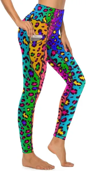 High Waisted Exercise Yoga Pants for Women Running Sports Workout Yoga Leggings with Pockets