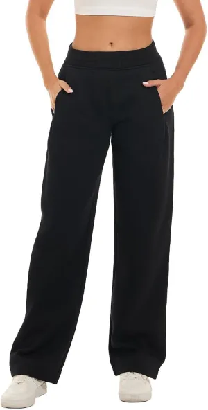 HOdo 32"/34" Inseam Womens Tall Sweatpants Fleece Joggers for Women Wide Leg Pants with Pockets for Workout