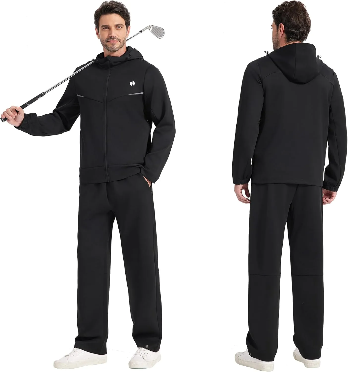 HOTSUIT Sweat Suits Men Tracksuit for Men Sweatsuits 2 Piece Set Track Suits Jogging Casual Outfits Hoodie Athletic Full Zip