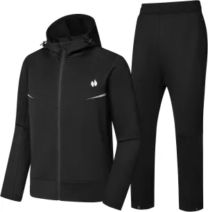 HOTSUIT Sweat Suits Men Tracksuit for Men Sweatsuits 2 Piece Set Track Suits Jogging Casual Outfits Hoodie Athletic Full Zip