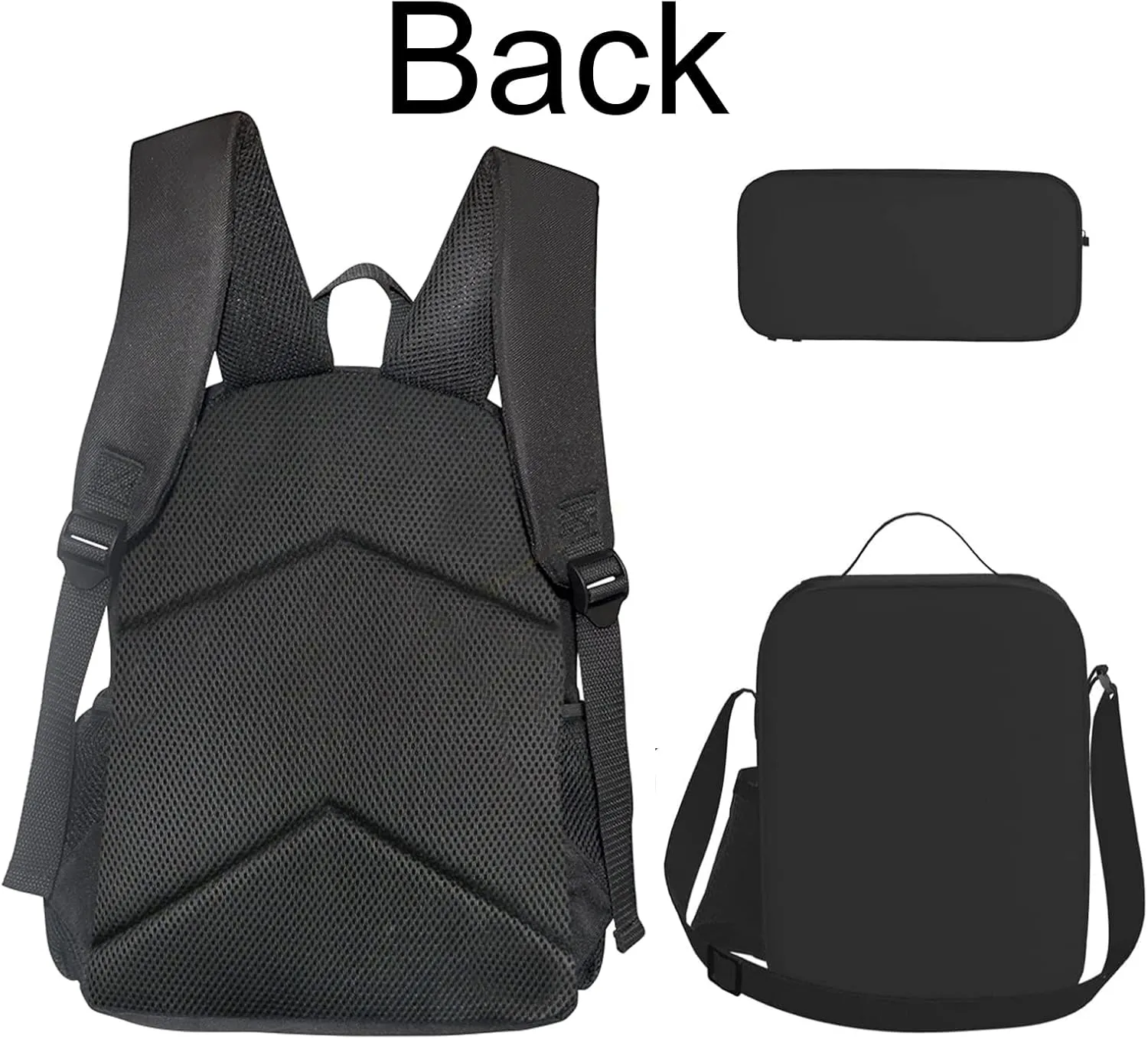 Howilath Baseball Print Backpack with Lunch Bag for Boys Elementary School, 17 Inch Teen Backpack Set Boys School Bags Bookbags 3 in 1 Pencial Case With Lunchbox
