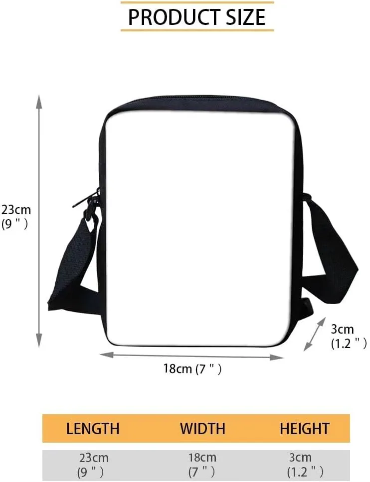 HUGS IDEA Dolphin Small Messenger Bag for Women Fashion Crossbody Shoulder Bag for Women Men Small Sling Bag Mini Man Cell Phone Purse Wallet Small Side Bags
