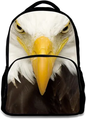 HW Animal School Bag,School College Backpack,Teenagers Casual Daypack,17 Inch Laptop Backpack for Kids