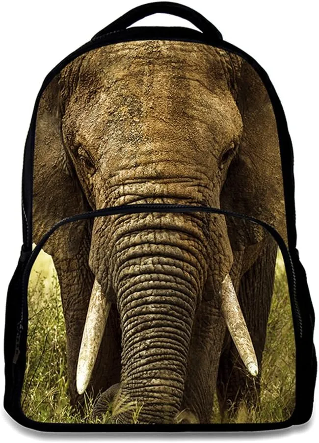 HW Animal School Bag,School College Backpack,Teenagers Casual Daypack,17 Inch Laptop Backpack for Kids