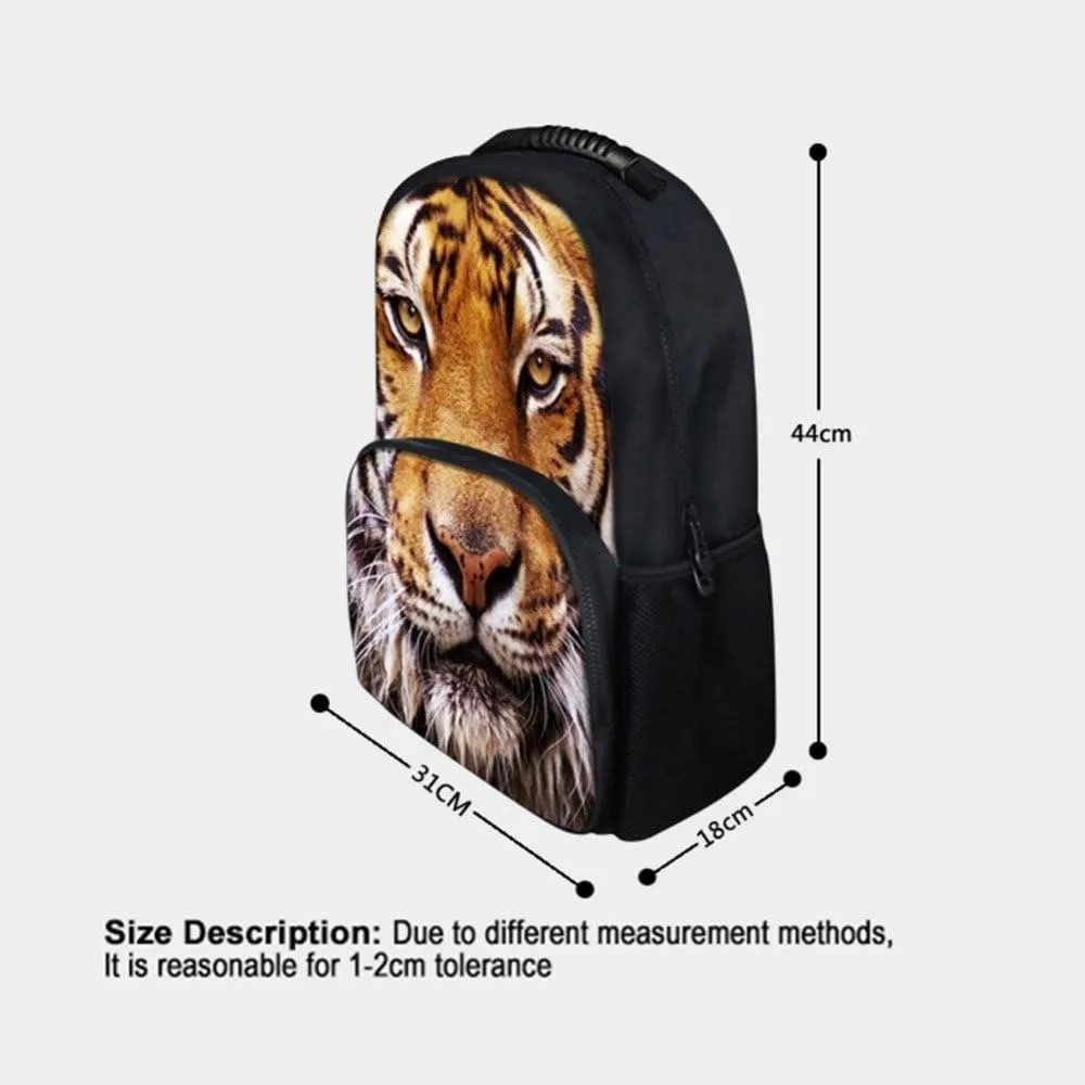 HW Animal School Bag,School College Backpack,Teenagers Casual Daypack,17 Inch Laptop Backpack for Kids
