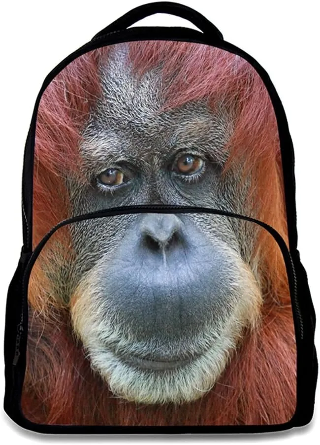 HW Animal School Bag,School College Backpack,Teenagers Casual Daypack,17 Inch Laptop Backpack for Kids
