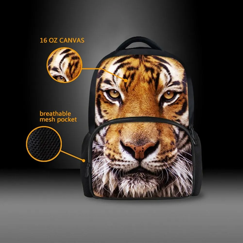 HW Animal School Bag,School College Backpack,Teenagers Casual Daypack,17 Inch Laptop Backpack for Kids