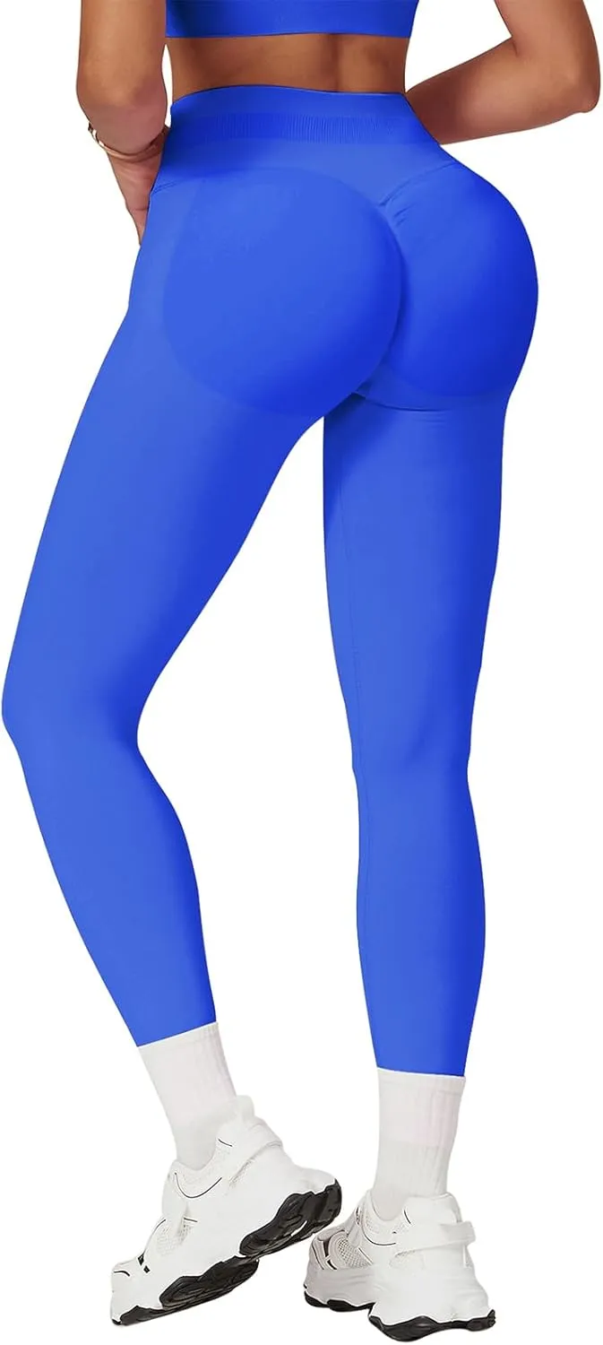 Impact Leggings for Women Hidden Scrunch Butt Leggings Seamless Workout Gym Yoga Pants Compression Tummy Control