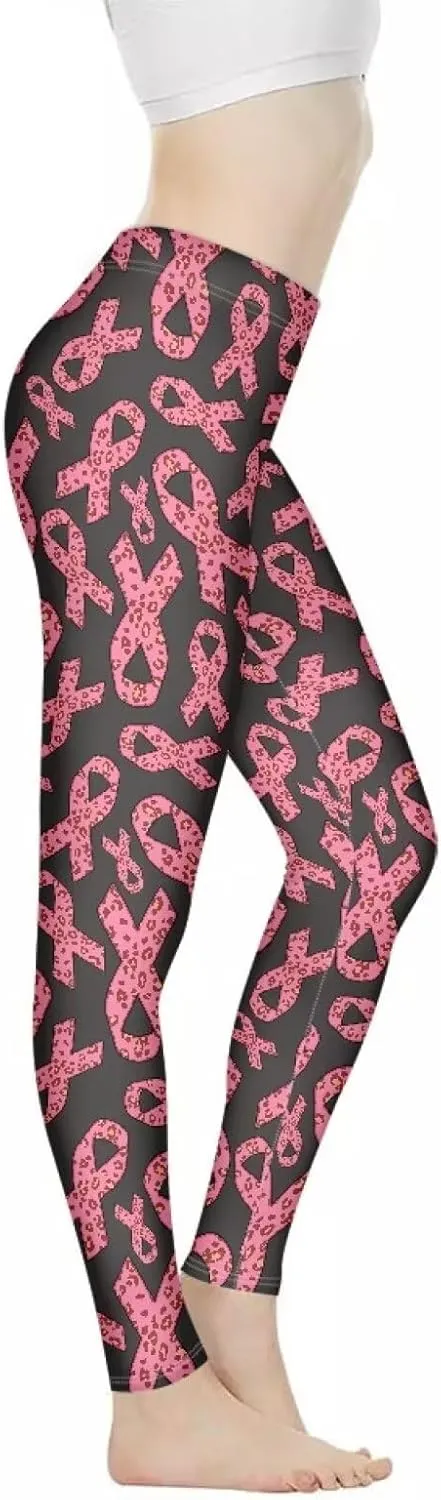 Irisjudy Hawaii Floral Women's Long Leggings, Van Gogh Art High Waist Workout Tight, Cute Girl Stretchy Soft Tights Plus Size