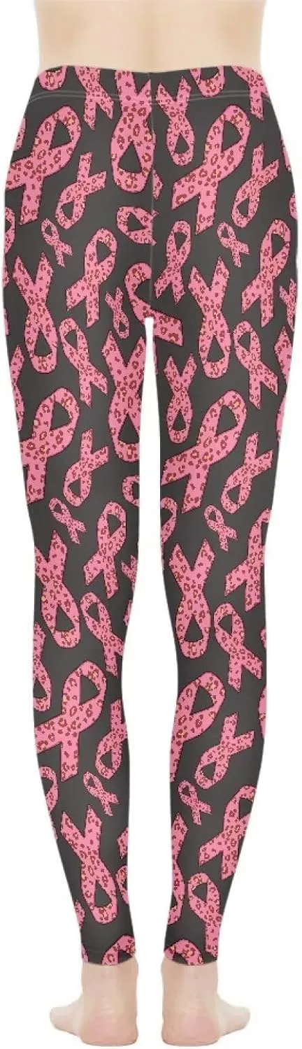 Irisjudy Hawaii Floral Women's Long Leggings, Van Gogh Art High Waist Workout Tight, Cute Girl Stretchy Soft Tights Plus Size