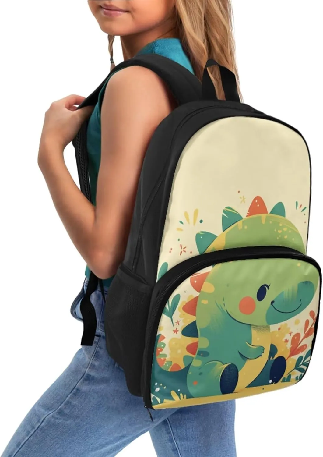 Kawaii Dinosaur Backpack for Kids Bookbag School Bag with Pencil Case for Girls Insulated Cooler Backpack Set Toddler Backpack for Boys Backpacks for Elementary with Lunch Box Compartment
