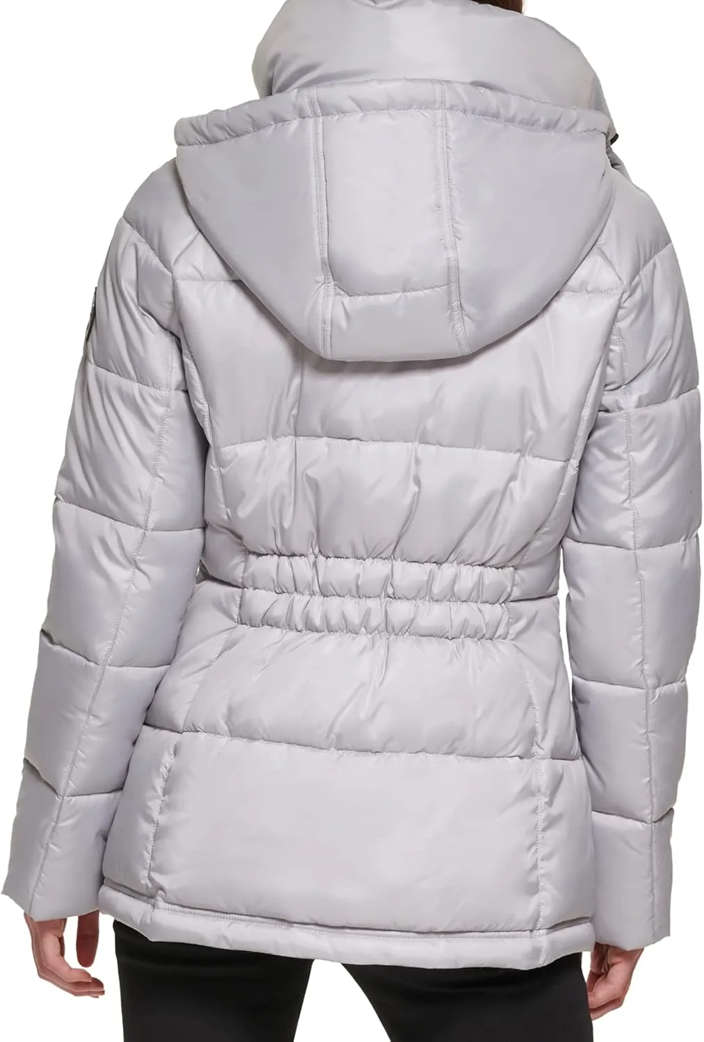Kenneth Cole Women's Heavy Weight Stand Collar Down Puffer Jacket